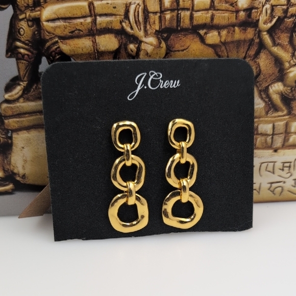 J. Crew Jewelry - J. Crew Gold Link Earrings